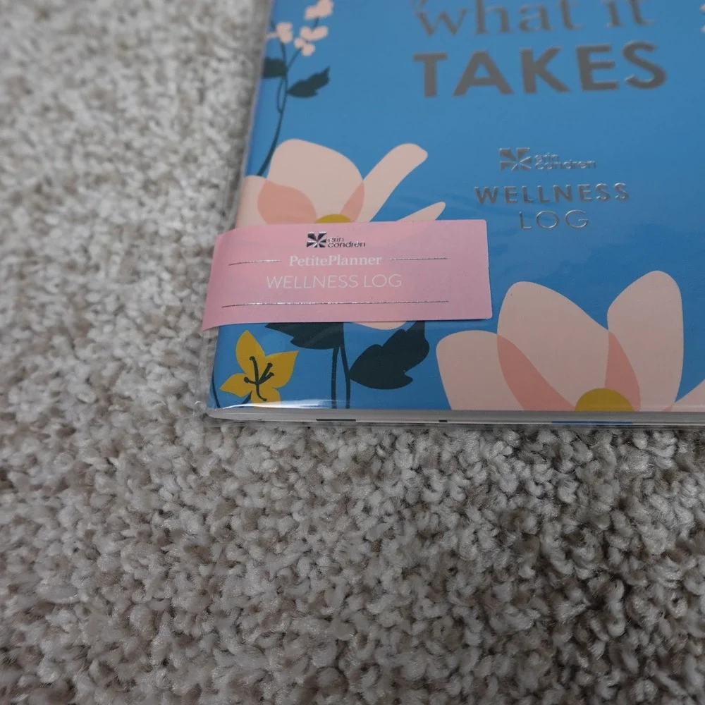Erin Condren PetitePlanner Wellness Log Blue Journal You Have What It Takes